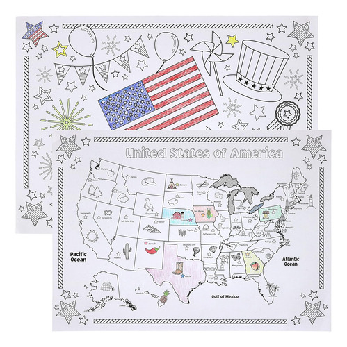 Color-your-own - Tapete Individual De Papel Desechable Rever