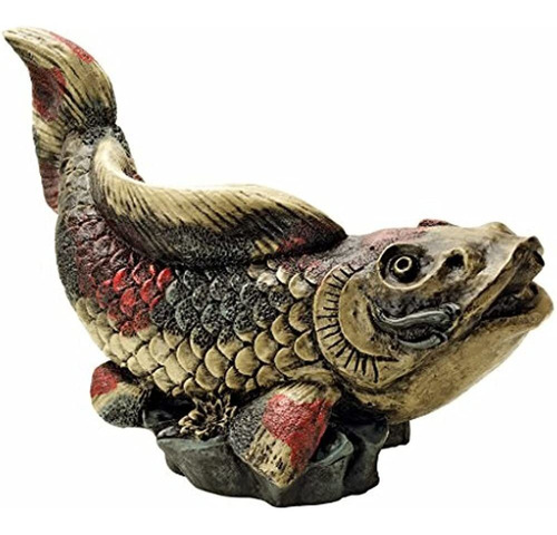 Design Toscano Eu1046 Showa Asian Koi Spitter Piped Statue,