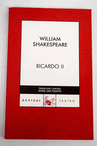 Ricardo Ii - William Shakespeare - Teatro - Espasa - Madrid
