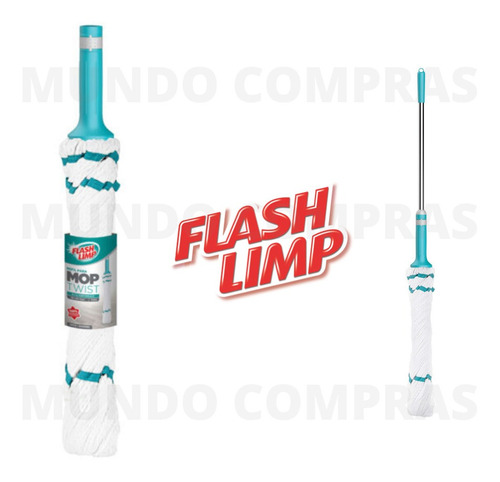 Refil microfibra mop esfregão twist rmop7498 Flash Limp cor verde