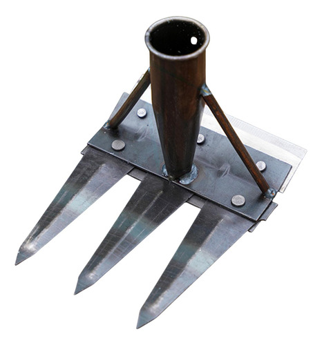 Garden Hoe Weeding Rake Manual Weeder Tool Hold 3 Dientes