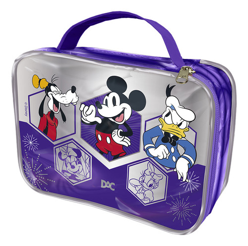 Estojo Organizador Disney 100 Coleção Especial Dac Roxo