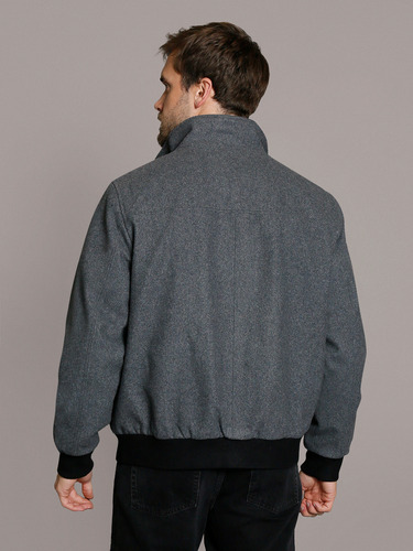 Chaqueta Wool Bomber Gris Calvin Klein
