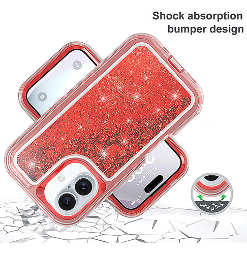 Carcasa De Lujo Con Diseño De Parachoques Para iPhone - Funda De Arena Movediza