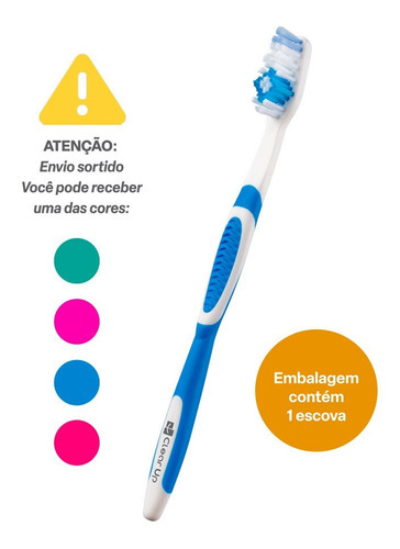 Escova De Dente Complete Clear Up 1 Uni Multi Saúde - Hc590