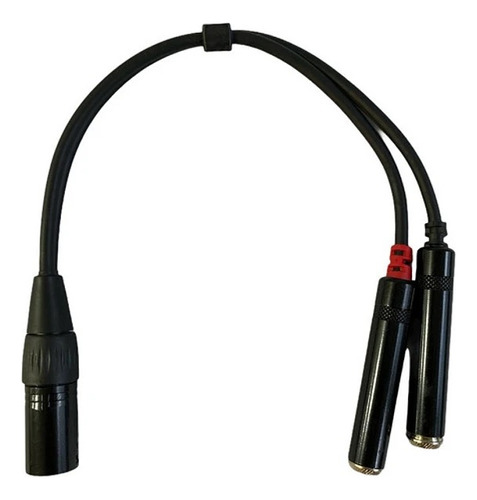 Cable Xlr Ye 1 Macho Canon A 2 Hembras Jack 1/4 30 Cm