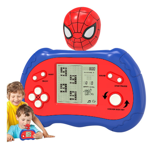 Juguetes Electrónicos Descompresión Clásico Juego De Tetris Color Spider Man