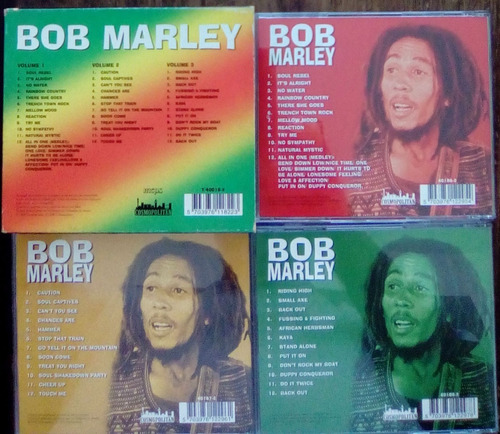 Box 3x Cd Bob Marley Ed Dinamarca 1999 Importado (fotos)