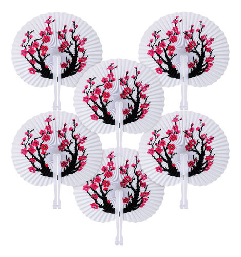 Paquete De 20 Abanicos De Mano De Flor De Cerezo Japonã...