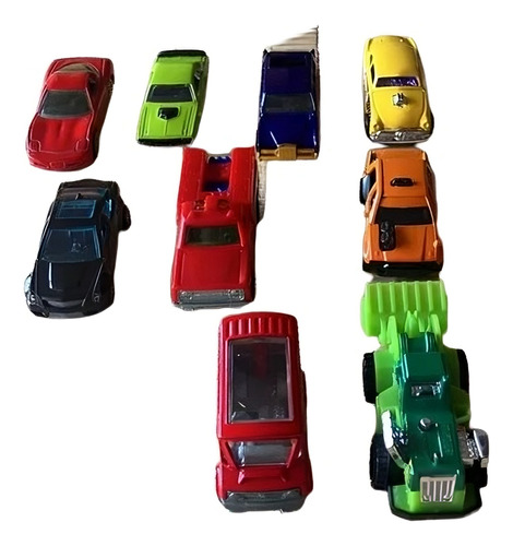 9 Carros Wheels Mattel 1974, Malaysia 1996, Thailandia 2000 