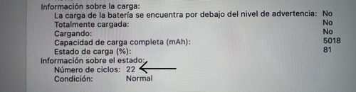 Macbook Pro 13'' Retina,core I5,16gb Ram,500gb. Bata Nueva! Plateado (Usado)