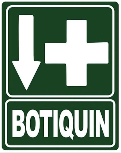 Señalamiento De Botiquín ( Letrero 20x20)