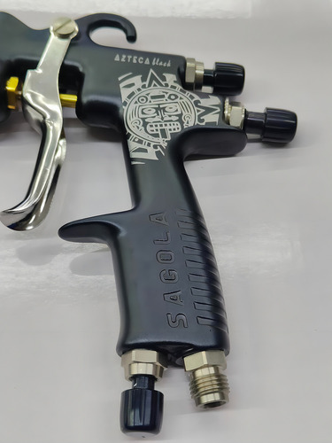 Pistola Gravedad Sagola Black Azteca 1.4mm Tech