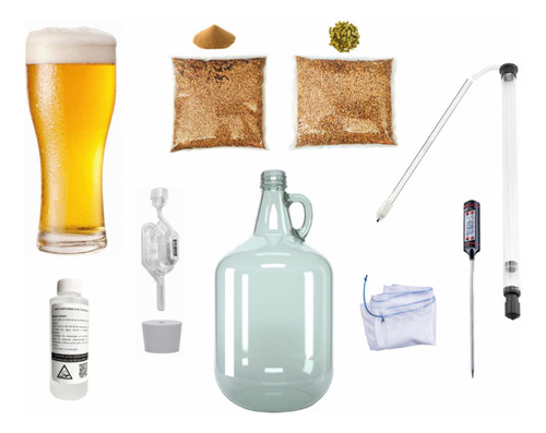 Kit Principiante Intermedio 100% Grano Cerveza Artesanal