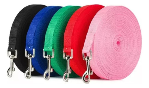 Correa Para Perro Nylon Entrenamiento Y Seguridad 10 Metros
