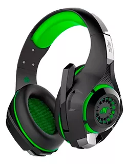 Auriculares gamer Nisuta NSAUG300 negro y verde