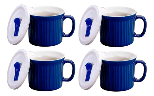 Corningware Taza De Comida De Arándanos De 20 Onzas Con Tapa