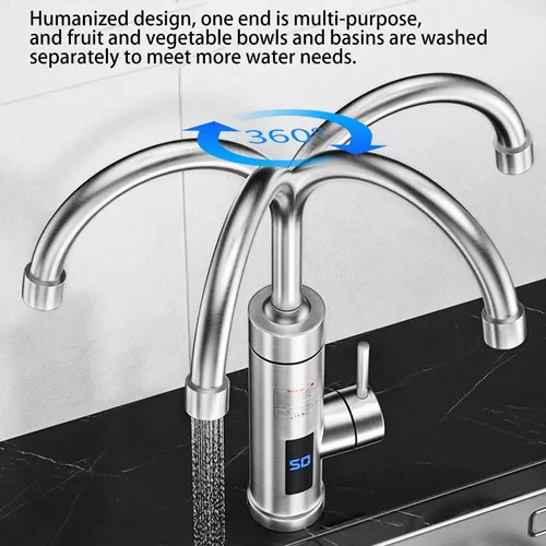 // Grifo De Cocina De Pared Con Agua Caliente Y Calefacción