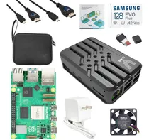 Comprar Raspberry Pi 5 8gb Ram + 128gb + Case + Ventilador + Fuente