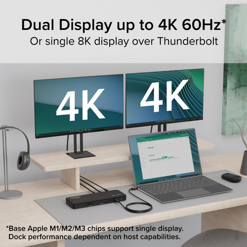 Estación De Acoplamiento Thunderbolt 4 Tbt4-ud5 Con Carga De