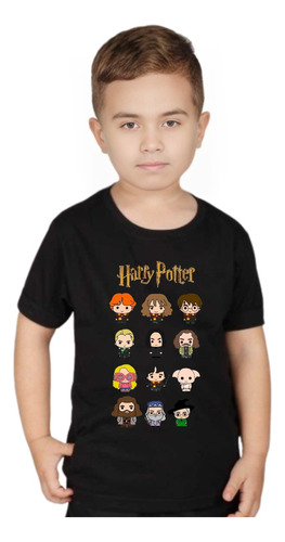 Camiseta Harry Potter Infantil Desenho Envio Imediato