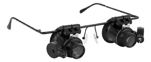 Lupa Binocular Con Luz Led Para Reparación Manos Libres