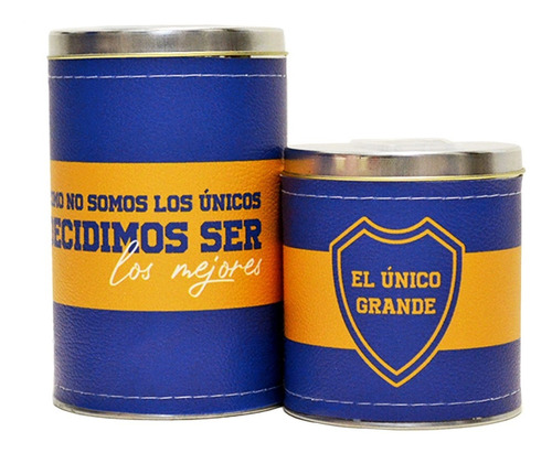 Imagen 5 de 7 de Equipo De Mate Madera Completo Kit Azul Y Oro Lumilagro Set