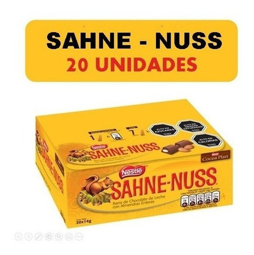 Chocolate Sahne Nuss De Nestle De 20 Unidades