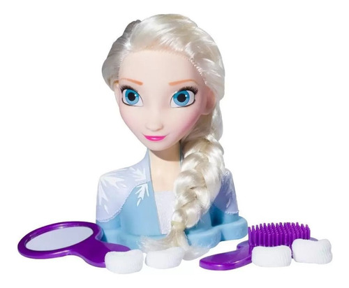 Boneca Busto Elsa Frozen 2 Styling Head Brinquedo