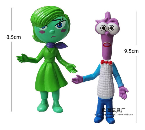 Fe 6 Piezas De Inside Out 2 (con Base), Modelo De Muñeca,