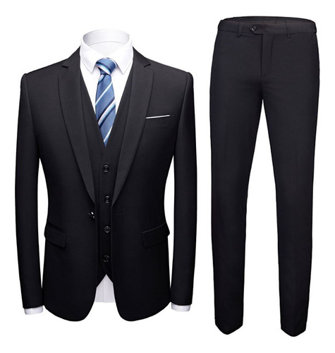 Estupendo Traje De Hombre Talla Grande Traje Formal Ajustado