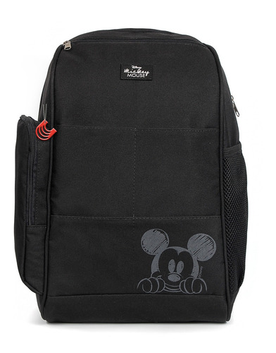 Imagem 1 de 5 de Mochila Baby Bag Casual Top Mickey Preto C/ Trocador Disney