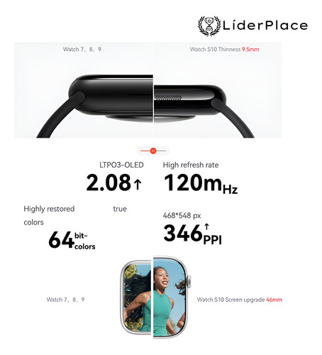 Relógio Smartwatch S10 Série10 2025 Chatgpt Nfc Android Ios