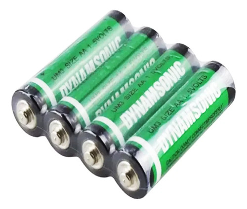 Baterias Pilas Dynamsonic Aa 1.5 Voltios Verde 40 Baterias Extra Duración Carbón Aar6v