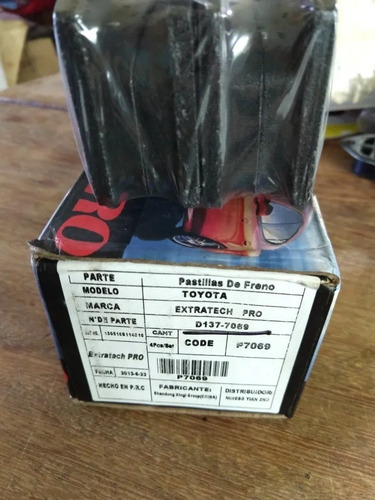 Imagen 2 de 2 de Pastillas De Freno Dra Toyota Samurai Macho 4runner 81-90
