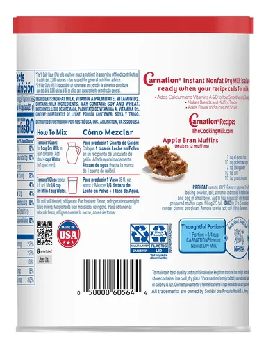 Leche En Polvo Desnatada Carnation 6 Cts - Sabor Y Nutrición