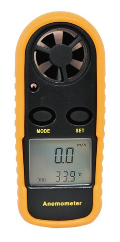Imagen 1 de 9 de Anemómetro Digital Gm816 Velocidad Temperatura Viento Jieli 