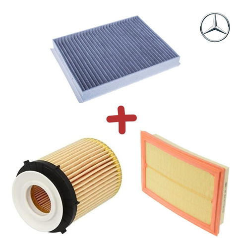 Imagen 1 de 7 de Kit Filtros Mercedes Benz C200 C250 C300 W205