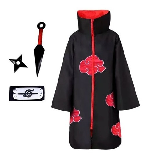 Cosplay Manto Akatsuki Itachi Kunai Naruto Shuriken A16