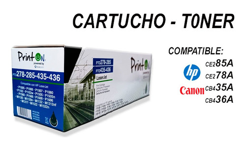 Cartucho Toner Compatible Canon  Hp 85a 35a 36a 78a 