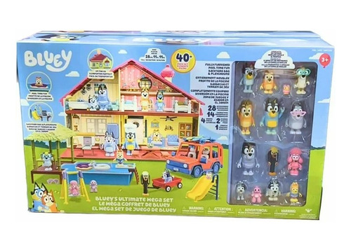 Set Bluey Ultimate Mega Play House 2023 - 40 Piezas 