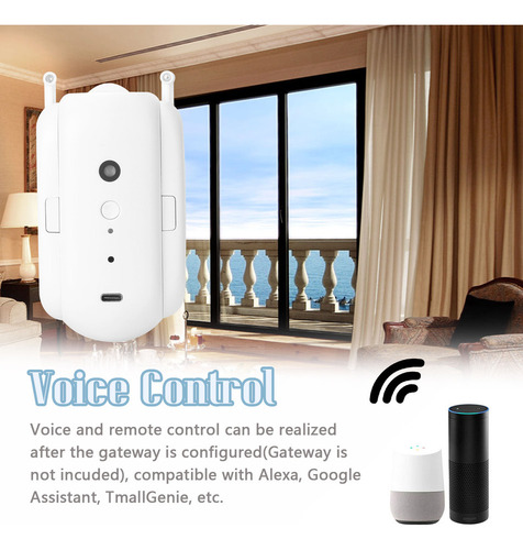 Interruptor De Controle De Voz Com Motor Tuya Smart Curtain