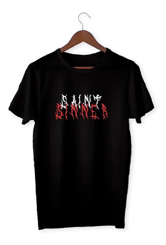 Remera De Algodón Saint Sinner Goth Aesthetic Grunge Tumblr