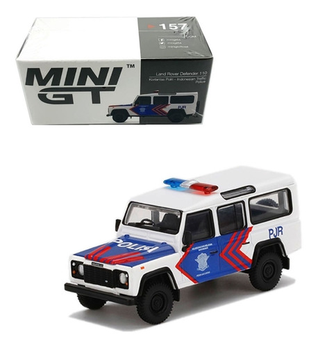 Mini Gt Land Rover Defender 110 Indonesian Police # 157