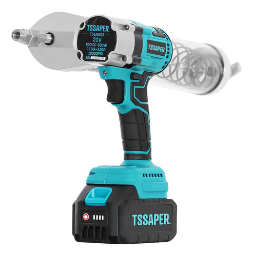Engraxadeira Pistola De Graxa 500w 10000psi A Bateria 21v