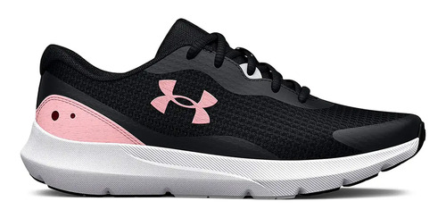 Zapatillas Running Mujer Under Armour Surge 3 Negro Rosa