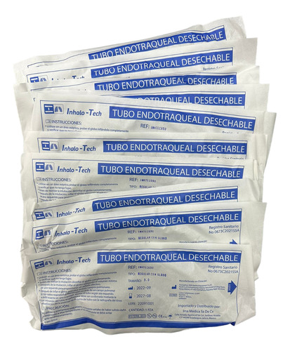 Tubo Endotraqueal Con Globo 9.0 Mm (36 Fr ) Cja/10 Pzas.