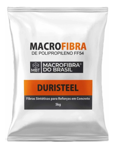 Macrofibra De Polipropileno Estrutal Para Concreto (1 Kg)