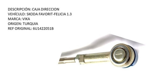 Caja Direccion Mecanica Skoda Favorit-forman-felicia-comb