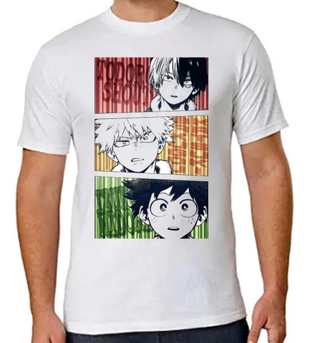 Remera My Hero Academia 02 (blanca) Ideas Mvd